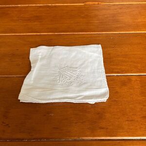 Vintage Monogrammed Hankie Handkerchief